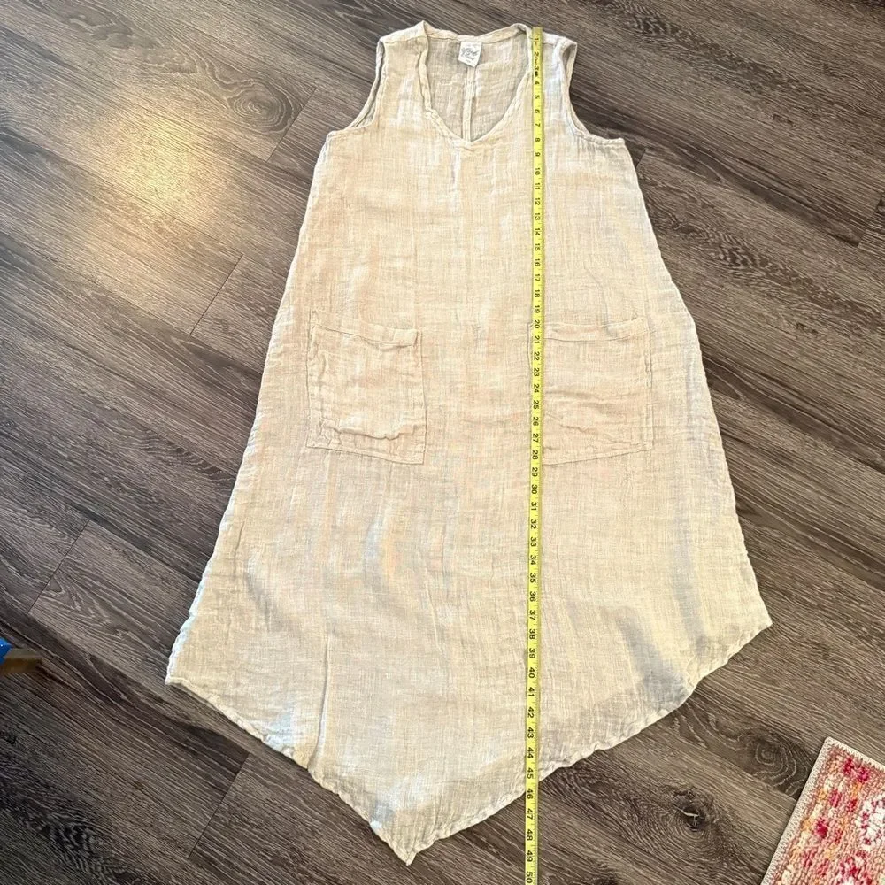 Match Point One Size Linen Dress - Picture 4 of 5
